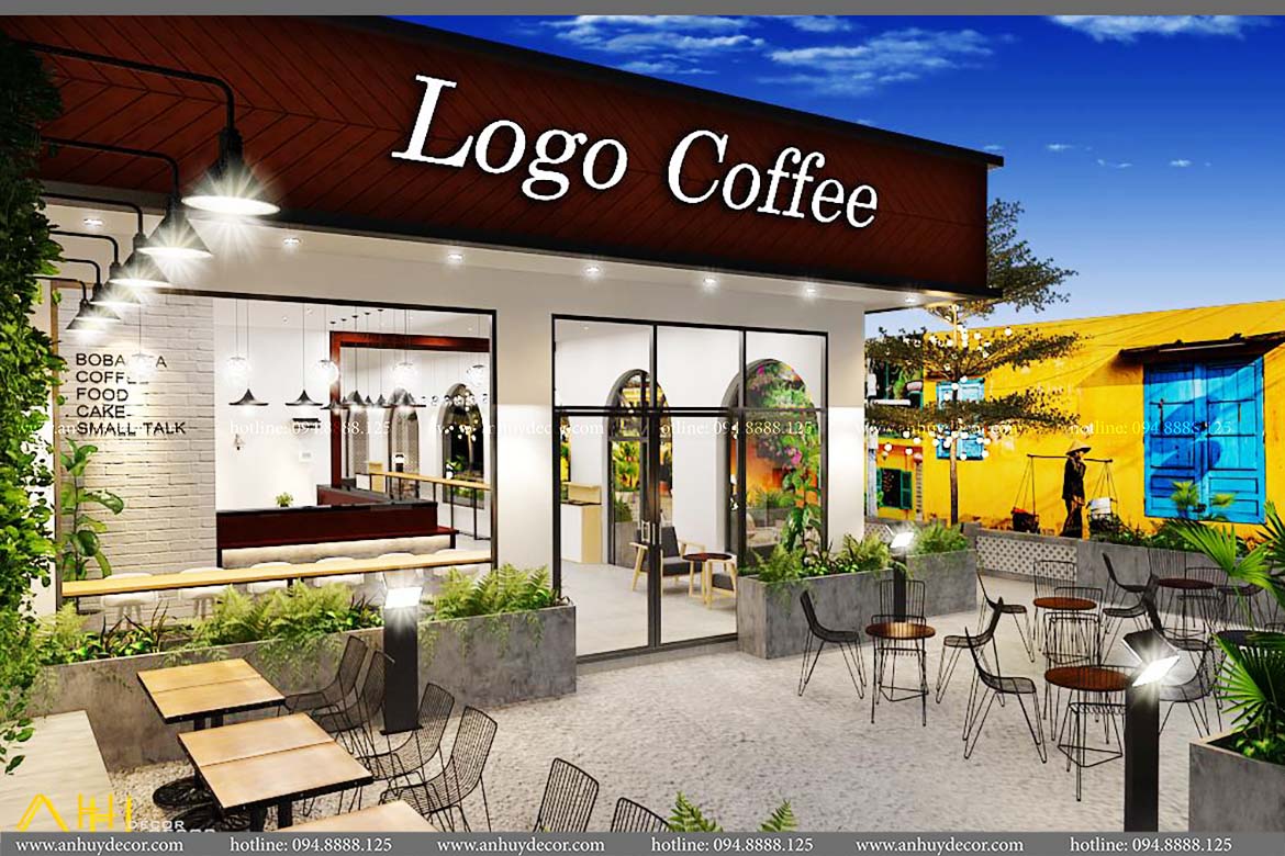 Thiết kế thi công quán cafe chị Trang Bình Dương.