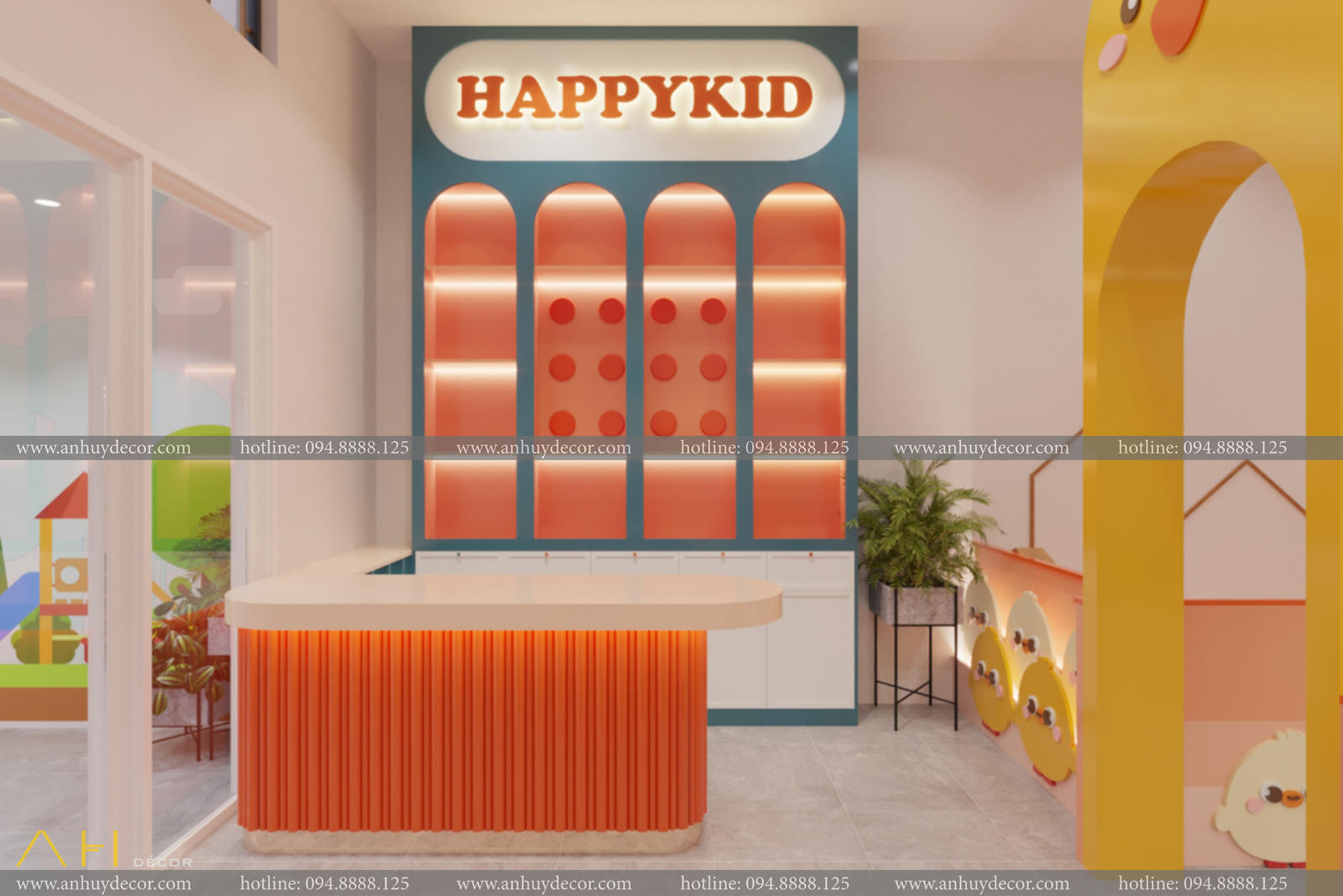 Thiết kế thi công khu vui chơi Happy Kid Binh Thuận.