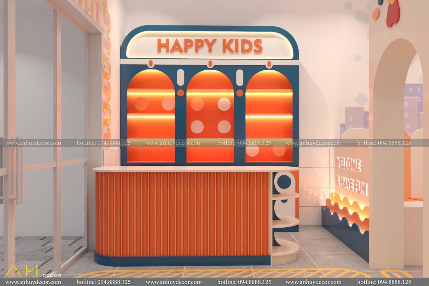 Thiết Kế Thi Công Khu Vui Chơi Happy Kid Bình Thuận Bởi An Huy Décor