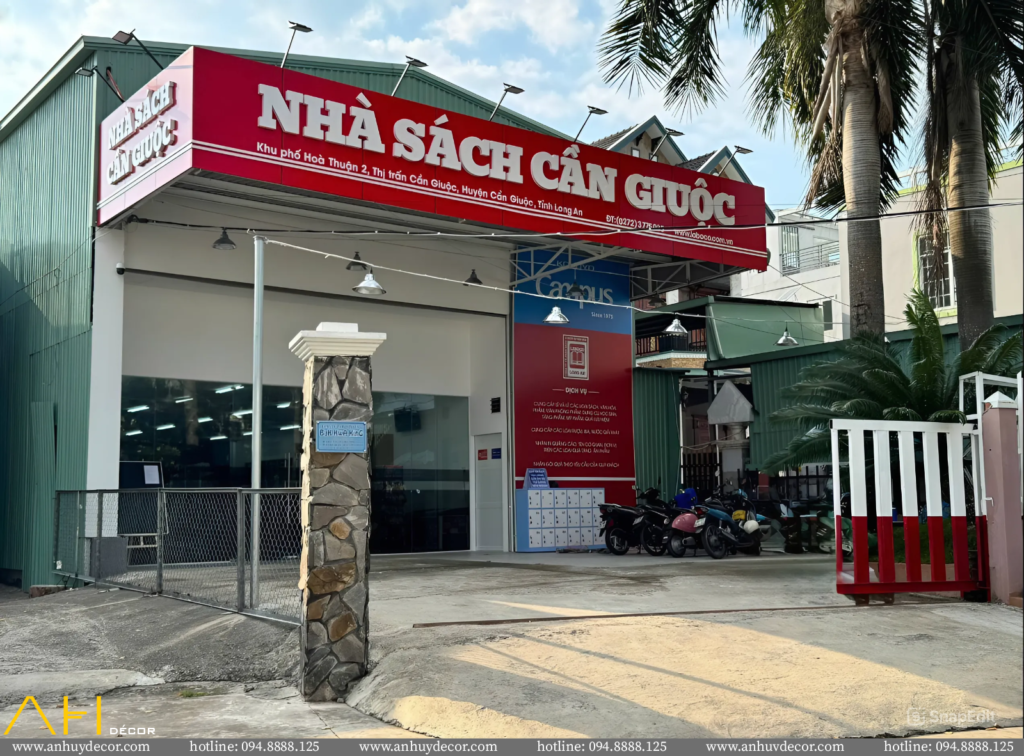 Công Trình Nhà Sách Khu Vui Chơi Cần Giuộc Bởi An Huy Décor
