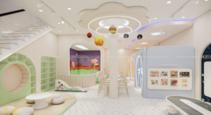 Thiết kế thi công khu vui chơi happy kids cafe đồng tháp (11)