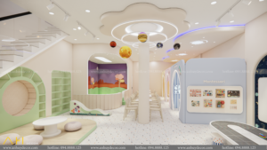 Thiết kế thi công khu vui chơi happy kids cafe đồng tháp (11)