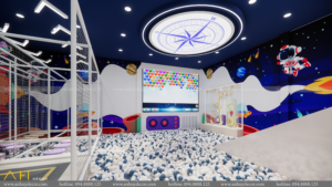 Thiết kế thi công khu vui chơi happy kids cafe đồng tháp (33)