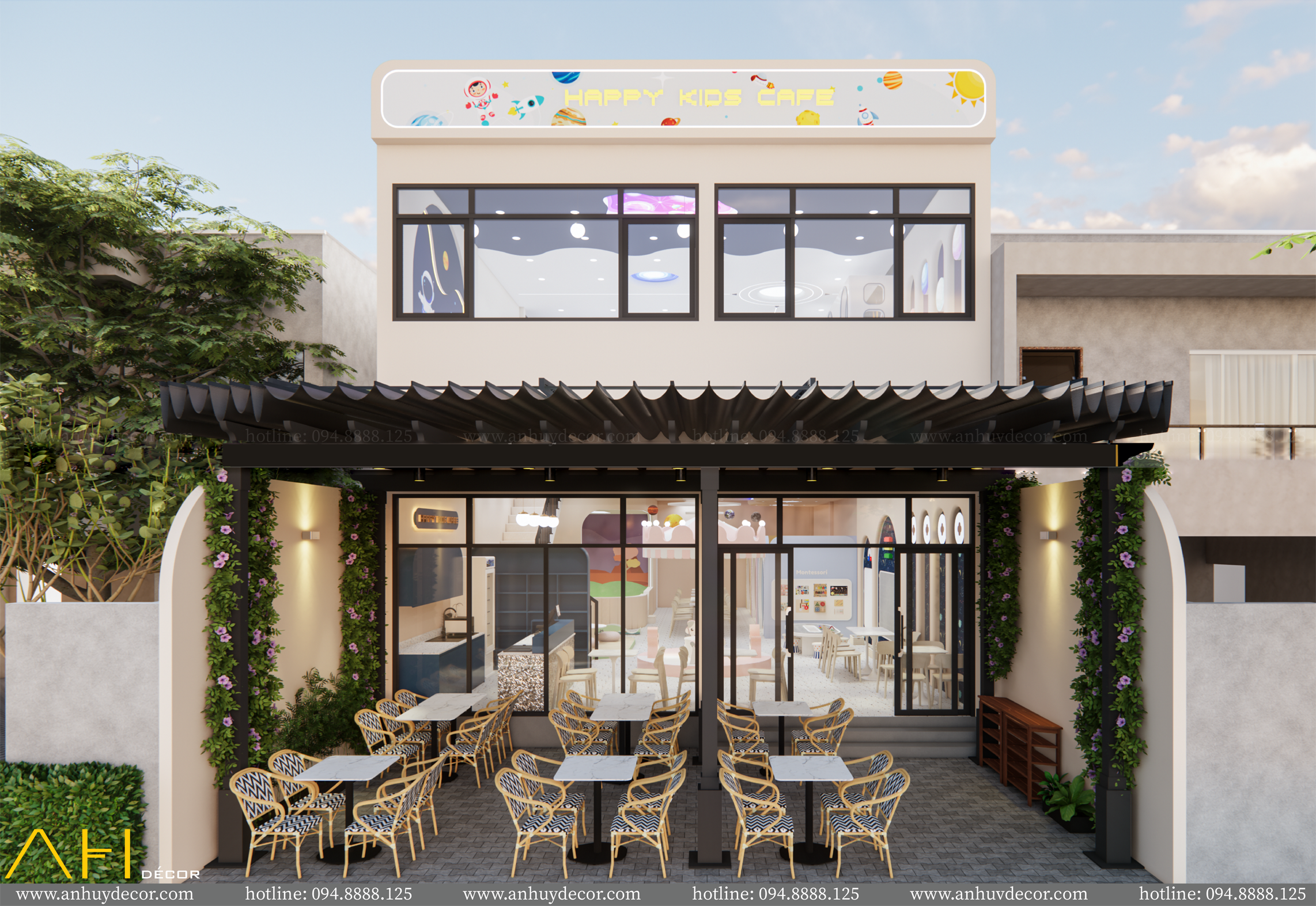 Thiết kế thi công khu vui chơi happy kids cafe đồng tháp (39)
