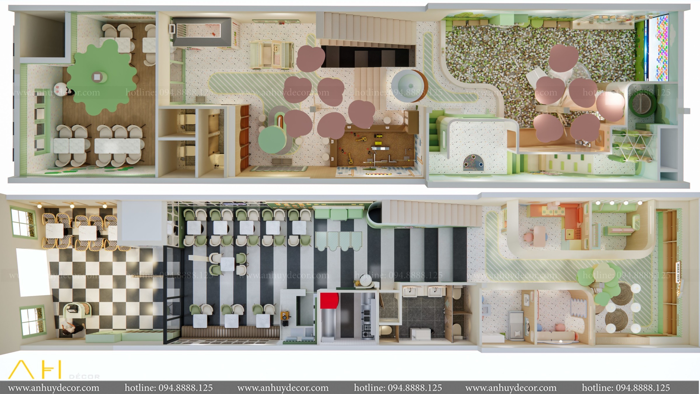 Dự Án Thiết Kế Hàni Háni Little World Kids Cafe Bởi An Huy Décor