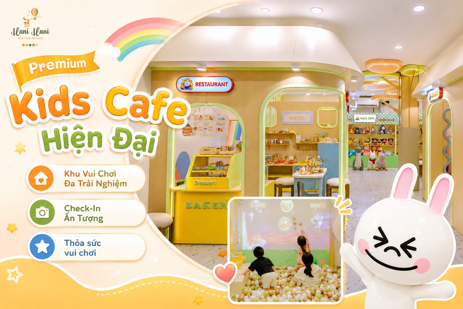 Khám Phá Khu Vui Chơi Hàni Háni Little World Kids Cafe An Huy Décor
